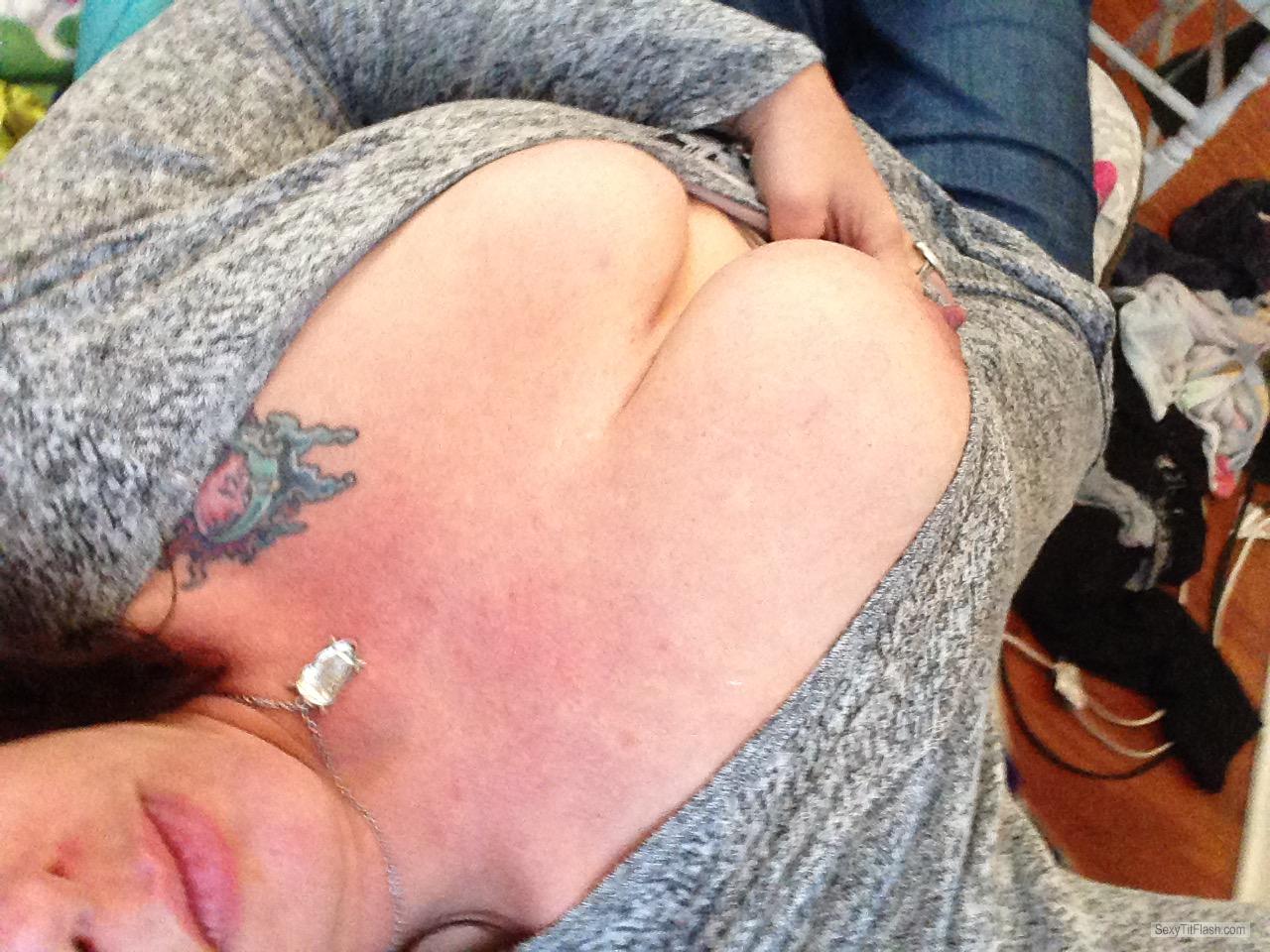 Tit Flash: My Very Big Tits (Selfie) - Joie from United States